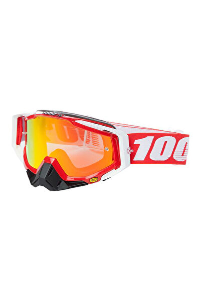 MTS %100 Racecraft Goggle Cross Gözlük Kırmızı Beyaz