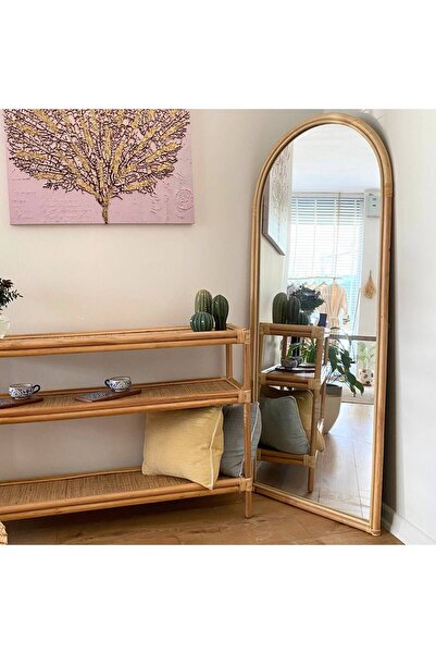PESHCE El Yapımı Bambu Ayna 70 x 170 cm