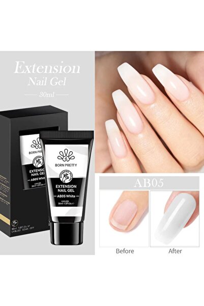 Born Pretty 30 ml Poly Jel Polygel Extension Ab05 Rakıb Beyazı