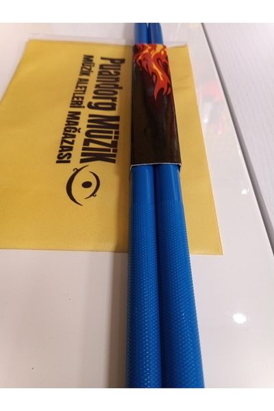 PUANDORG 5A Blue Unbreakable Drumsticks Hard Plastic Long Sticks Drum Tie