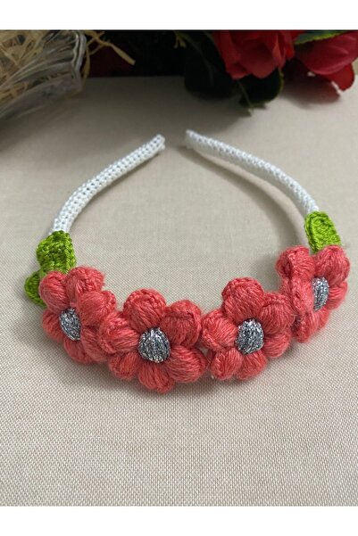 Okyanus Butik El Emeği Pembe Simli Bebek ve Çocuk Tacı