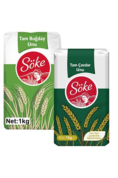 Söke Tam Buğday Un 1 kg Çavdar Un 1 kg 2 li Set
