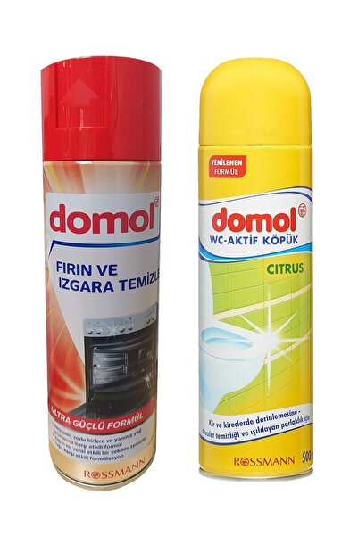DOMOL Fırın Temizleme Ve Tuvalet Temizleme Köpüğü 1+1 Set