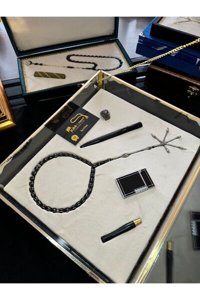 Tesbih-i Hazır Tesbihçilik Koleksiyonluk Vip Set Erzurum Oltu Taşı Tesbih Özel