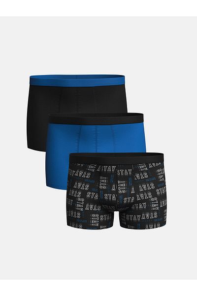 LC Waikiki Standard Fit Cotton Flexible Ανδρικό Boxer 3 τεμαχίων