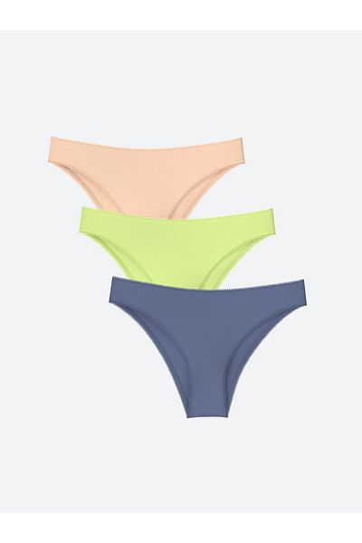 LC Waikiki 3er-Pack einfarbige brasilianische Höschen