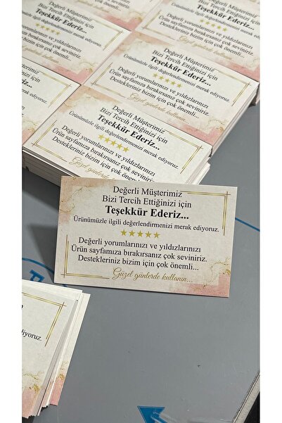 arl etiket tasarım dijital baskı merkezi E-Ticaret Teşekkür ve Memumniyet Kar...