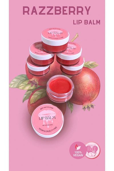 BEST MATCH EVER Vegan Lip Balm - Lip Moisturizer with Shea & Coconut Oil - Lip Balm