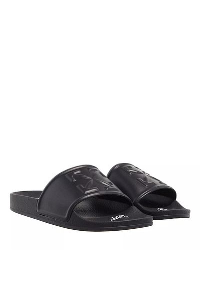 OFF WHITE Arrow Pool-Slipper Schwarz Schwarz