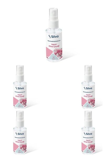 Silva Japon Kiraz Çiçeği 80 Derece Nemlendiricili Kolonya 5*50 Ml Li