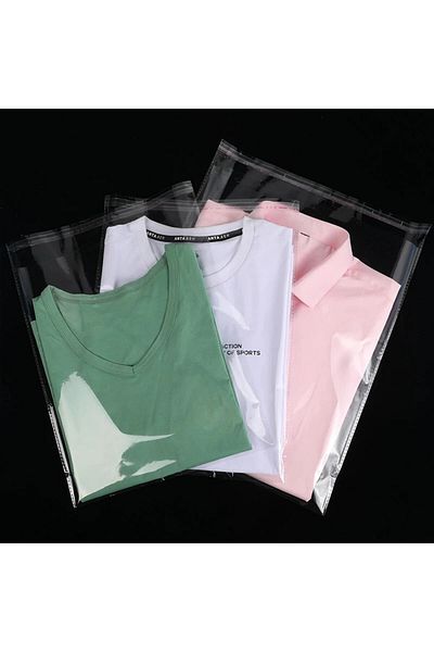 BossPack Transparent Tape (30x40 Cm) Shiny Gelatin Bag (100 Pieces) - Transparent Gift Bag