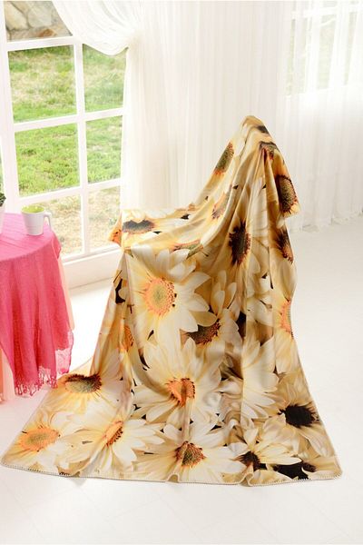 AİRYCOT Digital Printed Fleece TV Blanket Spring