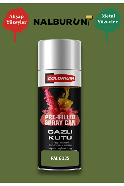 Colorium K7 Ral Renkleri 400 Ml Özel Doldurulmuş Selülozik Mat Sprey Boya Ral...