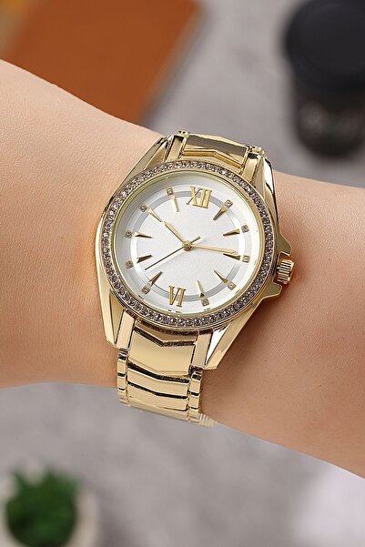 polo55.sport.1855 Klasik Tasarım Taşlı Metal Kordon Unisex Kol Saati