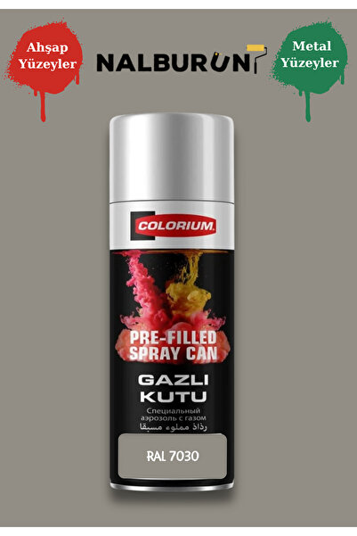 Colorium K7 Ral Renkleri 400 Ml Özel Doldurulmuş Selülozik Parlak Sprey Boya ...