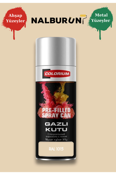 Colorium K7 Ral Renkleri 400 Ml Özel Doldurulmuş Selülozik Parlak Sprey Boya ...