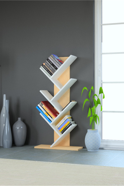 MOBİLİQUE Selvi Çapraz Kitaplık Safir