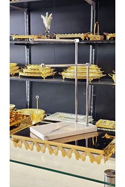 farklı evim Mermer Ayaklı Metal Banyo El Havluluk Kağıt Havluluk Standı