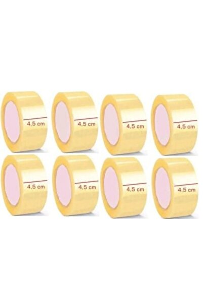 Genel Markalar 6 Adet 45x50 Metre Akrilik Koli Bandı Kopmayan Koli Bandı Güçl...