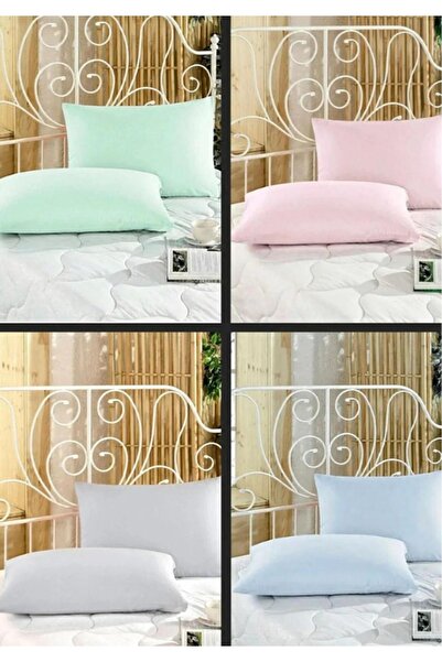 Sheri Home Yeni 8 Adet Pamuklu Kapaklı Yastık Kılıfları 4 Farklı Renk Klf1231...