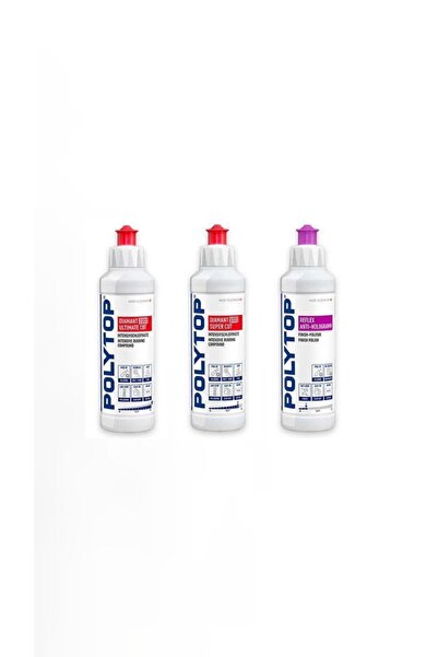 polytop 2000 Agresif 5000 İnce Pasta Reflex Hare Giderici Set 250 ml