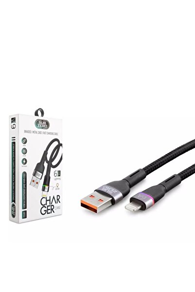Subzero CL83 6AMPER LİGHTNİNG IŞIKLI ÖRGÜLÜ ŞARJ KABLOSU