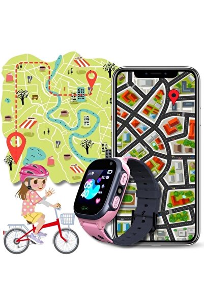 Onkatech Sim Kartlı Konum Ve Uzaktan Dinleme Özellikli Akıllı Çocuk Saati Lbs Destek