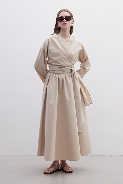 Manuka PREMIUM SUKNĚ CAMEL S KVĚTINOU