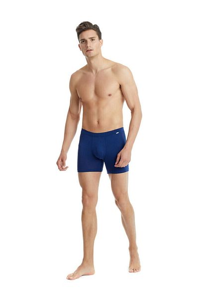 Blackspade 9313 Navy Blue Silver Modal Long ανδρικό μπόξερ