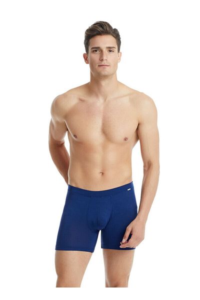 Blackspade 9313 Navy Blue Silver Modal Long ανδρικό μπόξερ