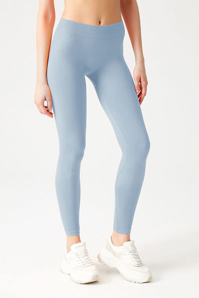 Los Ojos Colanți sport flexibili și de ridicare albastru gri - Basic Seamless