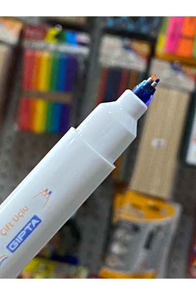Gıpta 2024 Product - Phosphorescent Fineliner Marker, 3D Double Line Twin, 6 Colors Set