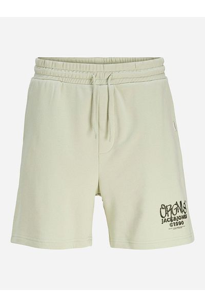 Jack & Jones Logo Print Relaxed Fit Shorts with Drawcord