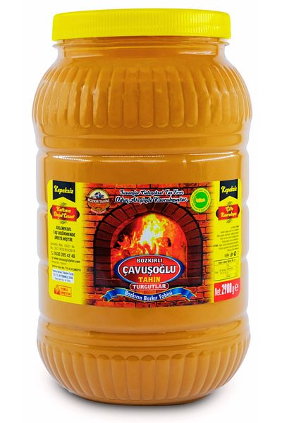 Bozkırlı Çavuşoğlu Bran-Free Steppe Tahini in Wood Fire 2900g