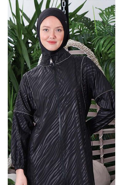 Moodbasic Sw36.250 Moodbasic Tesettur Mayo Striped Stone