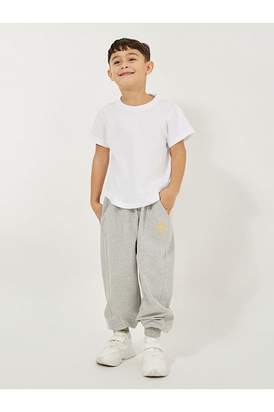 Styli Patch Slant Pocket Cotton Joggers