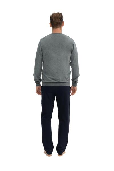 U.S. Polo Assn. Erkek 2 İplik Dokuma Manşet Kol Dar Paça Cepli Pijama Takım