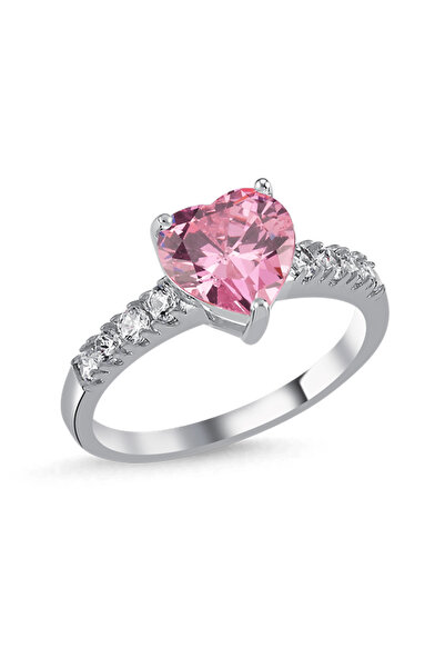 Merano Design Pembe Heart Yüzük