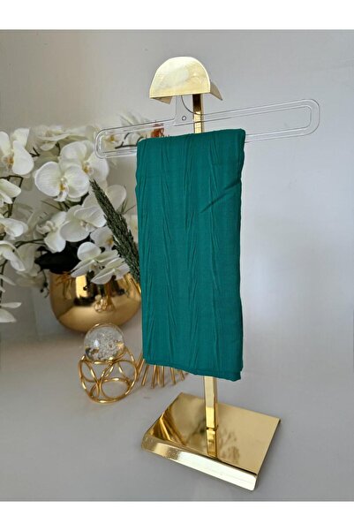 Organic Scarfs Şal verde apă plisat din scoarţă de copac de bambus - 61448