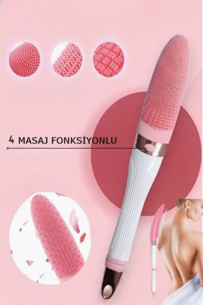 xolo Tüm Vücut Banyo Lifi Süngeri Kesesi çift Taraflı Sırt Bacak Silikon Titr...