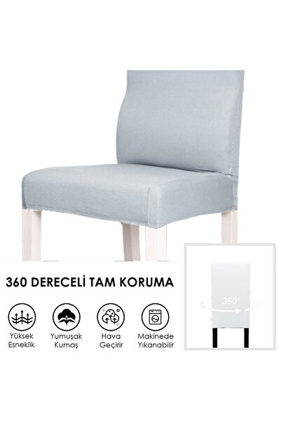 Faiend Balpeteği Desen Likra Kumaşlı Tüylenmez Yikanabilir Sandalye Örtüsü Sandalye Kılıfı Yeni Model Tekli