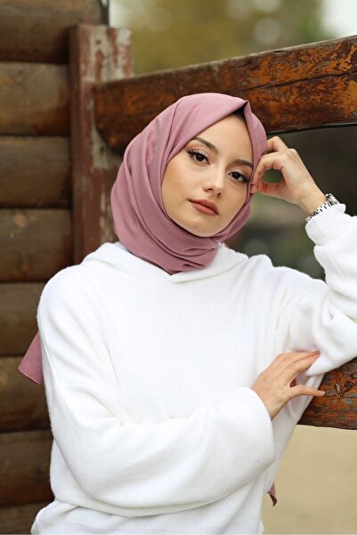 Organic Scarfs Pamuk Kraş Cazz Şal Modeli - Şeftali