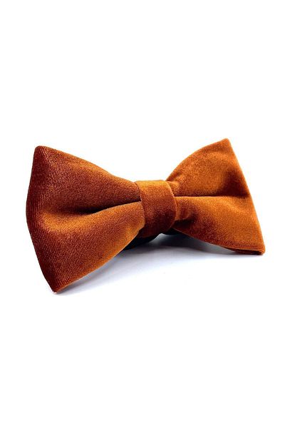 Kravatkolik Tile Velvet Plain Bow Tie P1706
