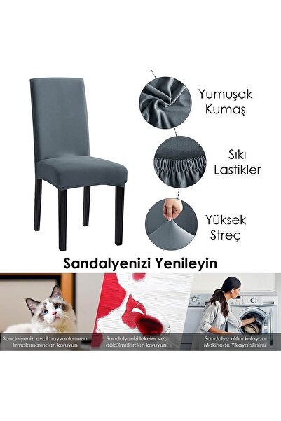 Faiend Flexible and Washable Balpette - Colorful Chair Cover (anthracite)