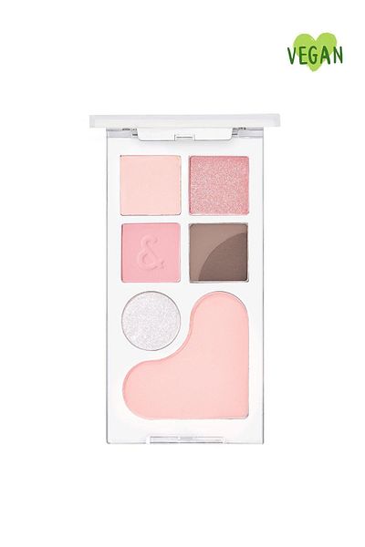 Romand Vionine Rom&Nd Bare Layer Palette - Set of 6 Shadow and Blush, Strawberry Mood