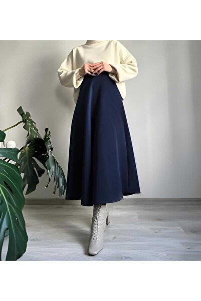 MODAALFABE Fusta evazată Hijab Puff Scuba - Alfabetul de modă Nou