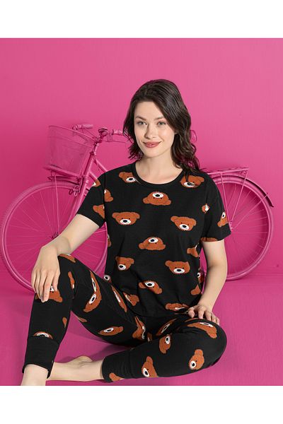 ELİZ HOMEWEAR Cotton Comfortable Pajama Set