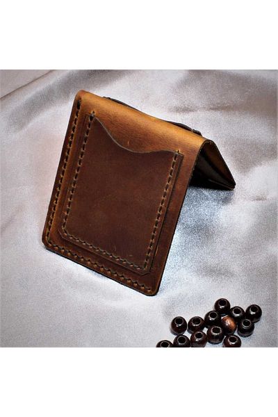 Z ZDK Leather Craft Crazy Camel Leather Wallet - Genuine Symphony