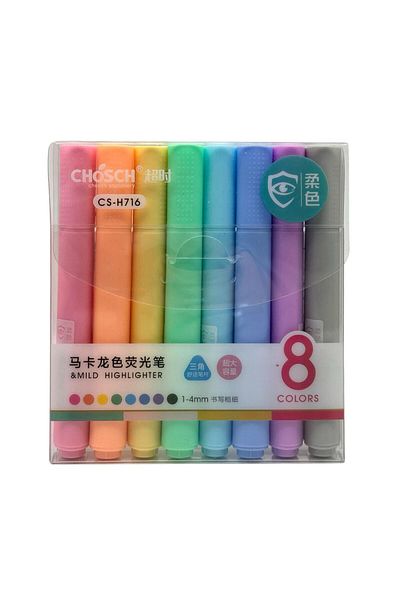 FİGO Kırtasiye Chosch Neon Highlighter 8 pcs