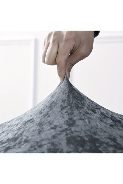 Faiend Kaliteli Likralı Kadife Sandalye Örtüsü Sandalye Kılıfı Mutfak Sandalye Örtüsü Sandalye Koruma Tekli